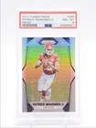 PATRICK MAHOMES II 2017 PANINI PRIZM ROOKIE SILVER CHIEFS RC PSA 8 Q3668