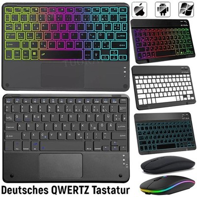 Für TCL Tab 10L Gen 3/2 Tab 11 10 4G 5G Touchpad/Beleuchte/QWERTZ Tastatur Maus
