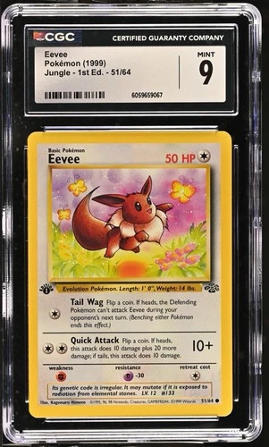 CGC 9 Eevee 51/64 Jungle Regular