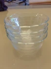 Lot of 4 PYREX 10 oz Custard Cups 3 Ring  #464 Clear Glass Vintage Pudding
