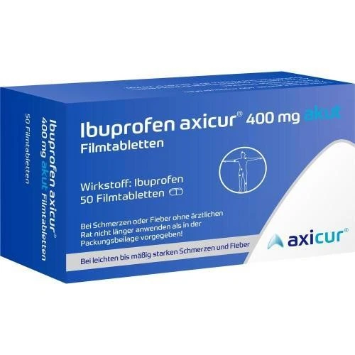 AXICORP PHARMA GMBH 3x IBUPROFEN axicur 400 mg akut Filmtabletten 50 ST PZN 18379508