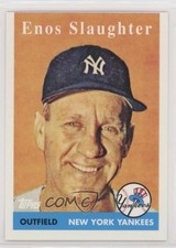2010 Topps New York Yankees 27 World Series Titles Enos Slaughter #YC18 HOF 0l2