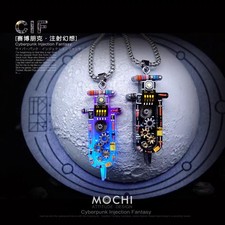 MOCHI original trendy cyberpunk necklace injection fantasy pendant keychain