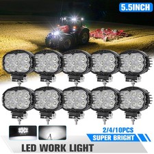Oval Led Work Light Flood Beam Reverse Farming Tractor Excavator Forklift Truck