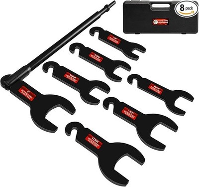 8PCS Pneumatic Fan Clutch Wrench - 43300 Removal Tool Kit, Auto Repair Spanner K