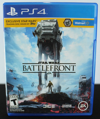 Star Wars Battlefront Walmart Exclusive PS4 PlayStation 4 + Trading Disc Insert