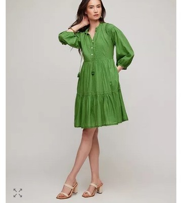 knee length dresses for ladies Long Sleeve Tiered Dress