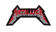 Metallica Patch Embroidered Sew On Band Red Logo Heavy Thrash Metal Hard Rock