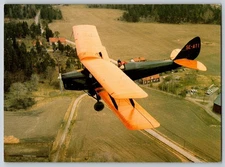Postcard  82 Tiger Moth SE ATI Airplane biplane