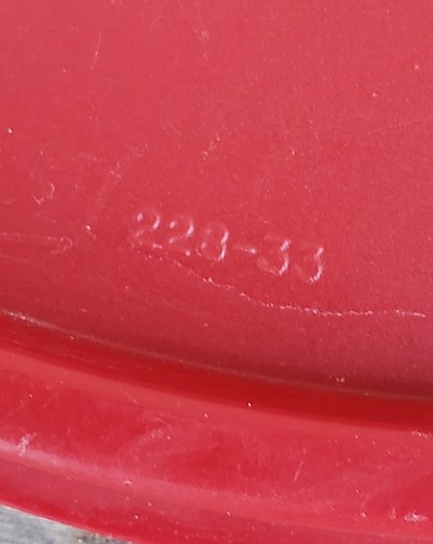 Vintage Red Tupperware Round 7 1/2 Inch Outside Diameter Lid 228-33 - 第 2/4 張圖片