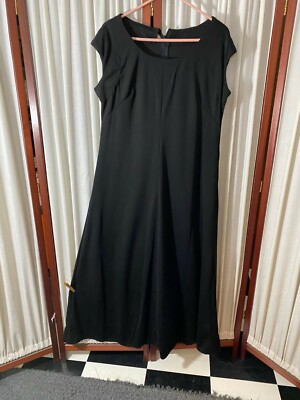 1970's Long Black Dress- M- Sleeveless- VG- Little Black Dress -VERSATILE-  SALE | eBay