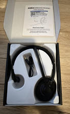 Bluetooth Single Ear Headset Wireless w Noise Canceling Mic  Mic Mute NEW