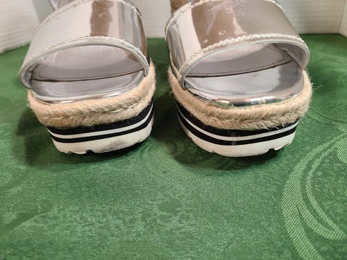 Allaswish Silver Boho Wedge Platform Sandals Women's Sz 8 - Bild 9 von 13