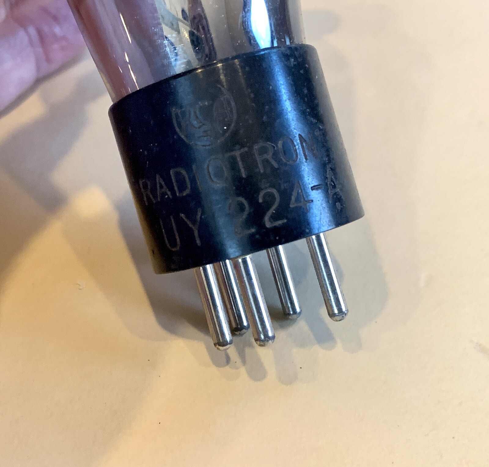 Two 224A radio Audio Vacuum Tubes In Original Packaging Untested