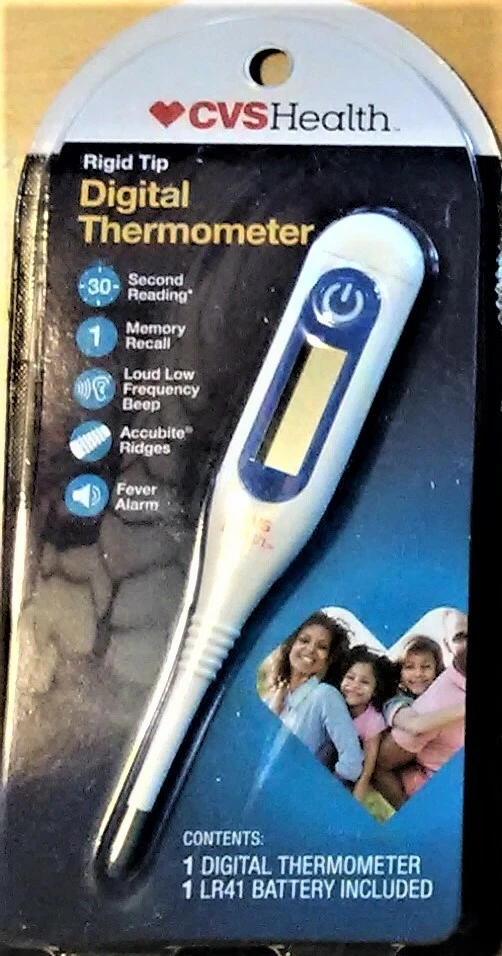 CVS HEALTH RIGID Tip Digital Thermometer With 30 Second, 45 OFF