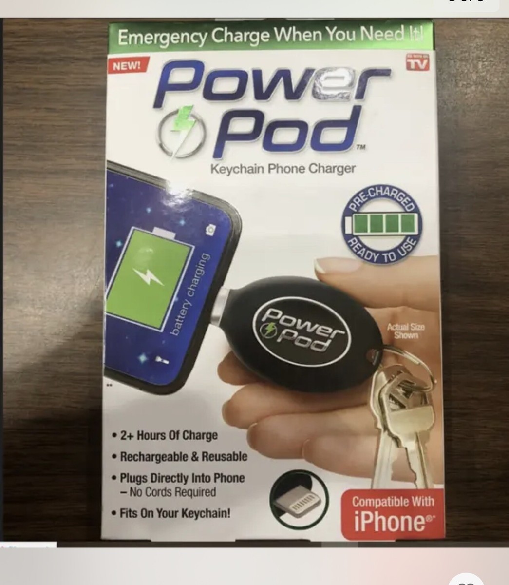 Power Pod Portable Emergency Phone Charger & Cable For android Type C Only | eBay Power Pod Portable Emergency Phone Charger & Cable For android Type C Only | eBay