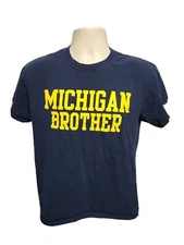 University of Michigan Brother Adult Medium Blue TShirt