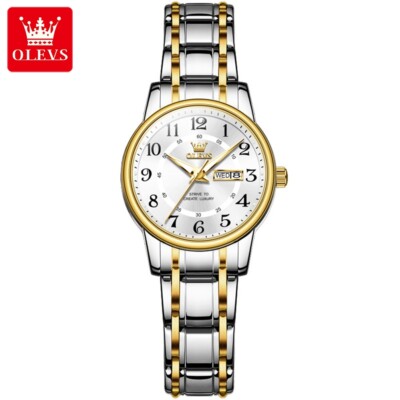 OLEVS Day-Date Arabic Numerals Dial Women display picture 3