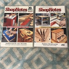 LOT 2X SHOPNOTES Magazine BACK ISSUE LIBRARY Issues 1 thru 120  1-132 DVD-ROM