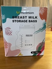 Mintmom Breast Milk Storage Bags 60 Pieces New