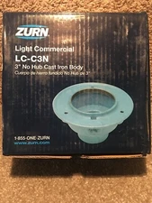 ZURN LC-C3N  3" NO HUB CAST IRON BODY. LIGHT COMMERCIAL