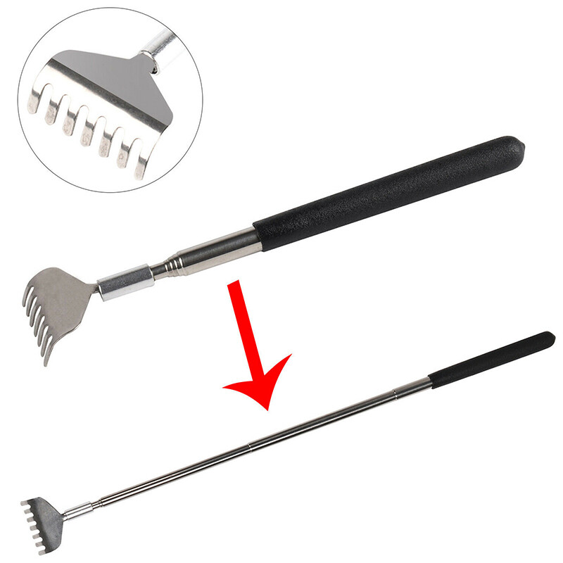 Metal Stainless Back Scratcher Telescopic Extendable Itching Aid ...