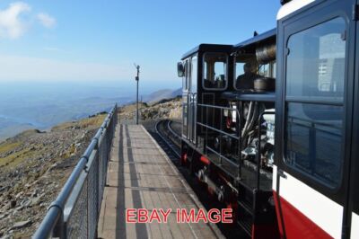PHOTO  SNOWDON SUMMIT STATION THE VIEW LOOKING BACK DOWN THE MOUNTAIN FROM THE P