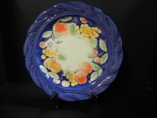 Stunning Hand Painted BRUNELLI Tiffany set o f3 Dinner Plates (1 shown)