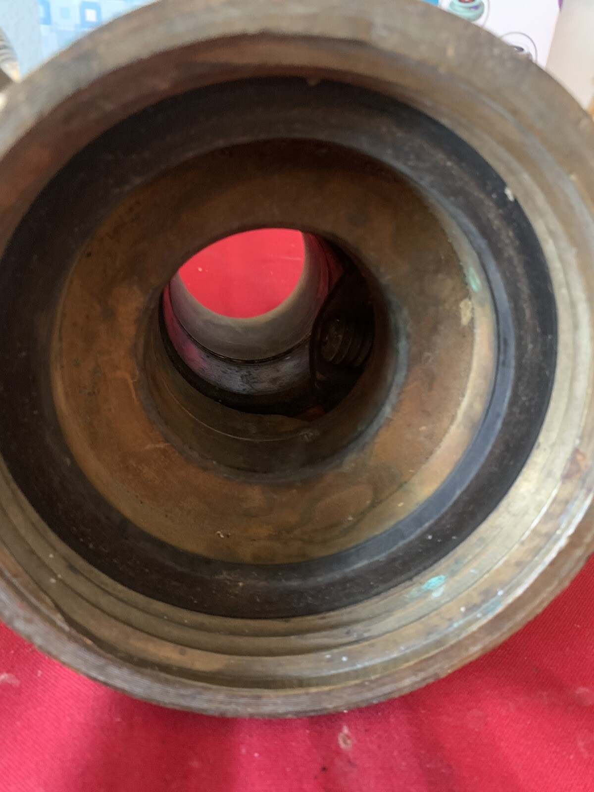 Vintage firefighters Elkhart Brass  Co. Fire Hydrant  Shut Off & Powhatten