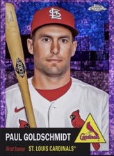 [DIGITAL] Topps Bunt Paul Goldschmidt Chrome Platinum 23 S2 Purple Speckle Base