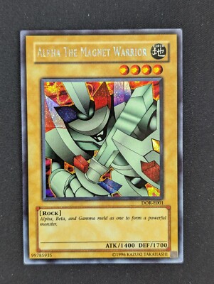Alpha, der Magnet Krieger DOR-E001 Secret Rare Deutsch NM YUGIOH