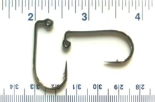 100 GT 32833 2X Strength Black Nickel 90 Degree Round Bend Jig Hooks size 1/0