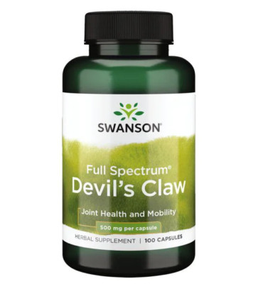 Swanson Premium - Vollspektrum-Teufelskralle 500g, 100 Kapseln