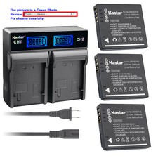 Kastar Battery LCD Rapid Charger for OEM Panasonic DMW-BCF10 BCF-10E DMW-BCF10PP