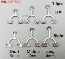 10pcs Dental Metal Lingual Button Y type Bondable Left/Right Short/Middle/Long