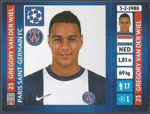 Signed Autograph VAN DER WIEL Gregory (PSG) 