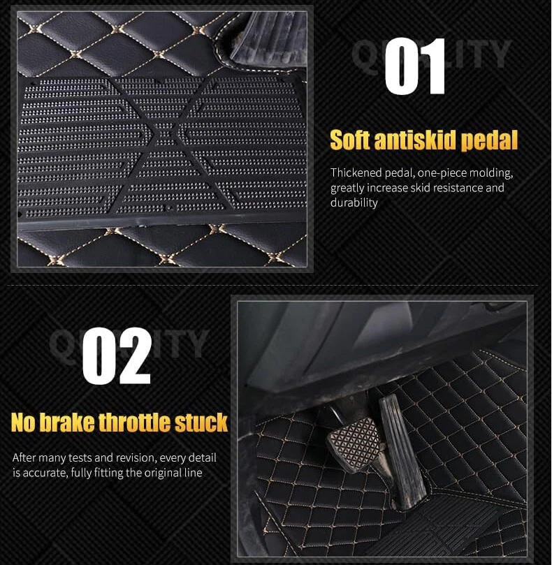 For Kia Borrego All Weather Custom Luxury Waterproof Car Floor Mats Auto Carpets - Image 3 of 4
