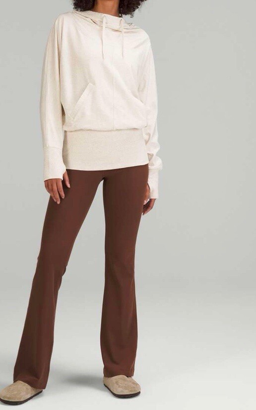 Lululemon Throwback Flashback Pullover Ivory/Gray… - image 4