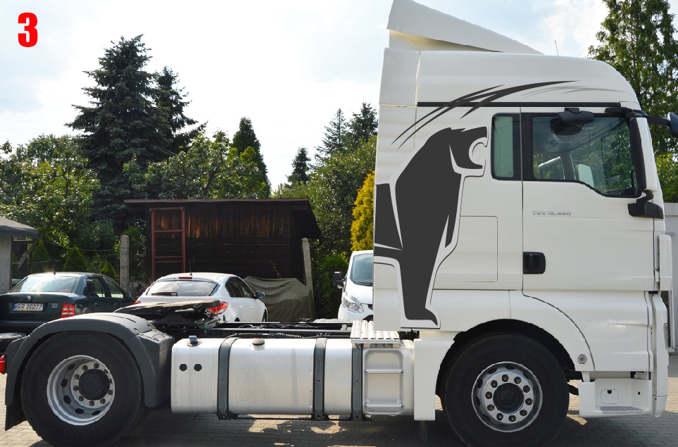 STICKERS MAN TGX, TGA - DECAL SET FOR TRUCK - SUPER QUALITY 7 YEARS
