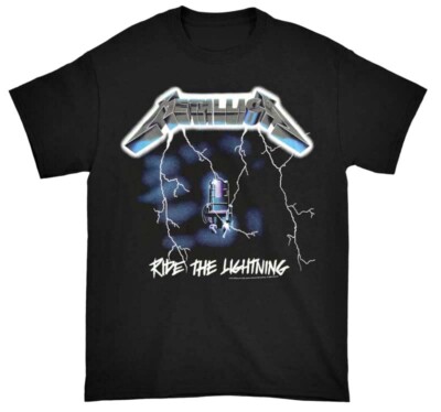 New Authentic Metallica Ride The Lightning Heavy Metal T-Shirt