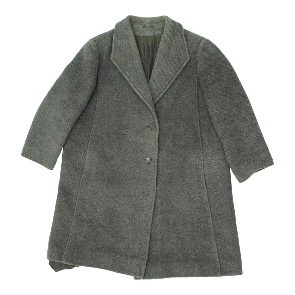 Max mara grey wool deals coat