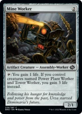 MINE WORKER X 4 N/M THE BOTHERS' WAR MAGIC THE GATHERING