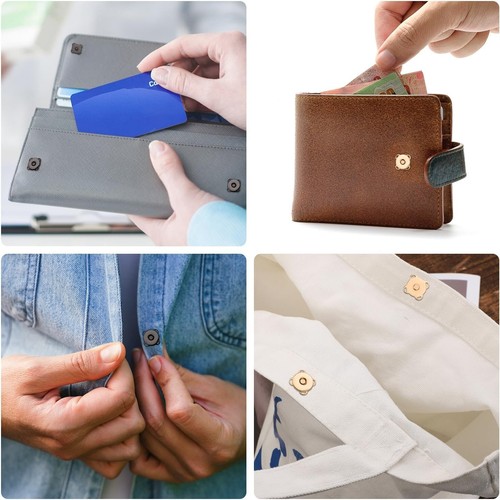 20 Sets of Magnetic Buttons, 0.39In Smooth Magnetic Snap Buttons for Clothing Pl - Picture 5 of 7