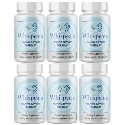 Whispeara Hearing Support Capsules to Protect Neural Pathways - 6 Bottles