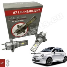 Coppia 2 Lampade LED H7 CANBUS per Fari 6500K Luce Bianca per Fiat 500 dal 2007