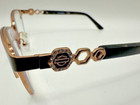 Harley Davidson Eyeglasses Frames HD0553 048 Brown Rose Gold Pattern 53-16-140