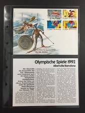 SPANIEN 1992 OLYMPIA OLYMPICS NUMISBRIEF M&Uuml;NZ-BRIEF COIN COVER ua92