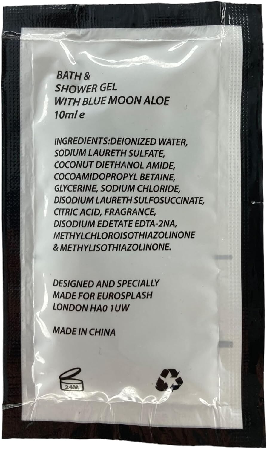 Bath & Shower Gel 10ml sachets , Elite, for Hotel B&B and Guest House