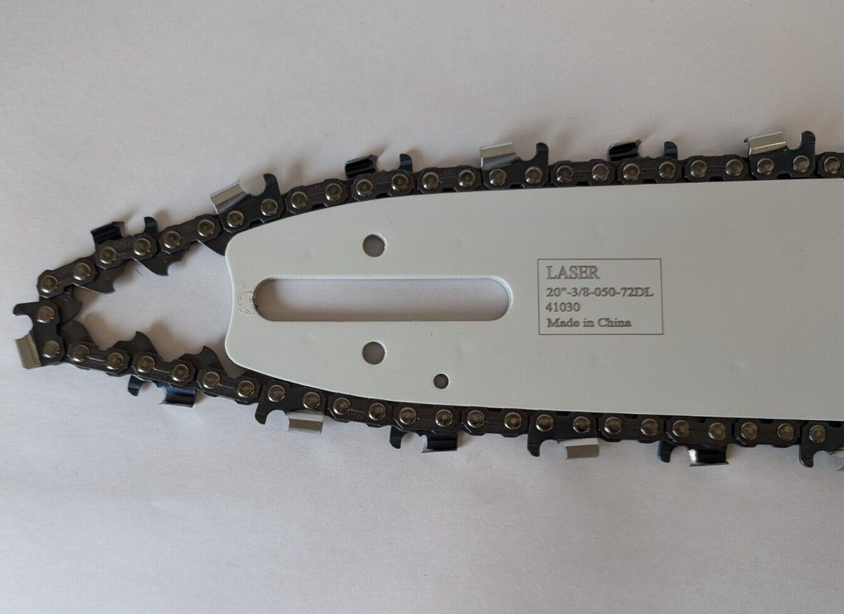 Barra Guida YMYNY E 4 Catene Per Motosega, 52 Maglie Di Trasmissione, Passo 3/8", Calibro 0,05 - Foto 7