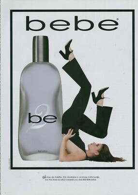 BEBE Footwear Magazine Print Ad Ad Advert Long Legs High Heels Shoes 1996